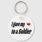Ik gaf mijn hart aan een soldaat sleutelhanger (Achterkant)