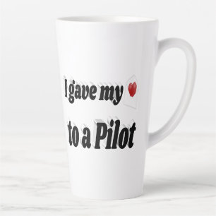Ik gaf mijn hart aan een zwarte proeftekst latte mok