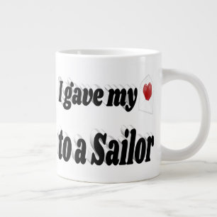 Ik gaf mijn hart aan een zwarte Sailor tekst Grote Koffiekop