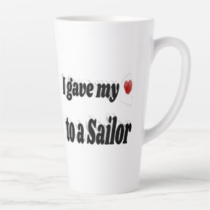 Ik gaf mijn hart aan een zwarte Sailor tekst Latte Mok