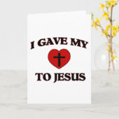 Ik gaf mijn (hart) aan Jezus Kaart (Gele Bloem)