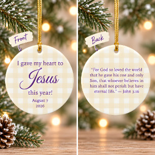 Ik Gaf Mijn Hart Aan Jezus Kerstmis Keramisch Ornament