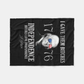 Ik gaf ze ES 1776 onafhankelijkheid Fleece Deken (Voorkant (Horizontaal))