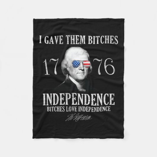 Ik gaf ze ES 1776 onafhankelijkheid Fleece Deken (Voorkant)