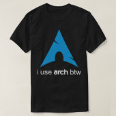 Ik gebruik Arch Btw Linux T-shirt (Design voorkant)