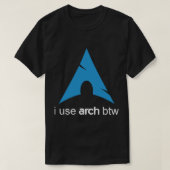 Ik gebruik Arch Btw Linux T-shirt (Design voorkant)