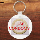 IK GEBRUIK CONDOMS SLEUTELHANGER (Voorkant)