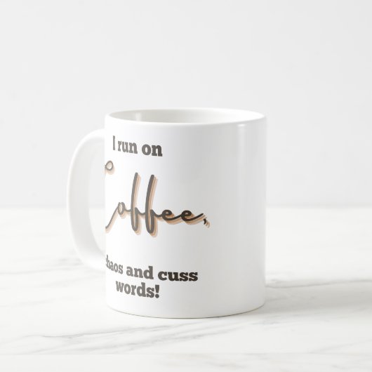 Ik gebruik de Coffee and Cuss Words Mok (Voorkant links)