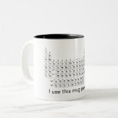 Ik gebruik deze mok periodiek periodiek wetenschap (Voorkant links)