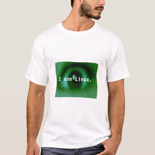Ik gebruik Linux T-shirt (Voorkant)