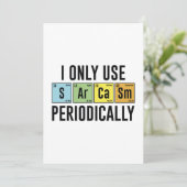 Ik gebruik Sarcasm alleen periodiek Bedankkaart (Staand voorkant)