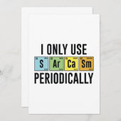 Ik gebruik Sarcasm alleen periodiek Bedankkaart (Voorkant / Achterkant)