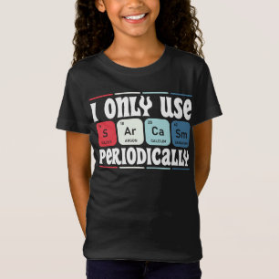 Ik Gebruik Sarcasme Alleen Periodiek Cool Wetensch T-shirt