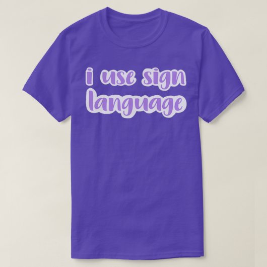 ik gebruik tekentaallavender t-shirt (Design voorkant)