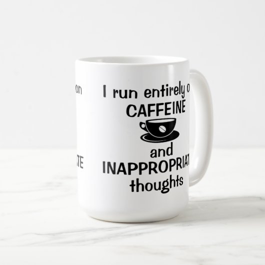 Ik gebruik volledig cafeïne koffiemok (Voorkant rechts)