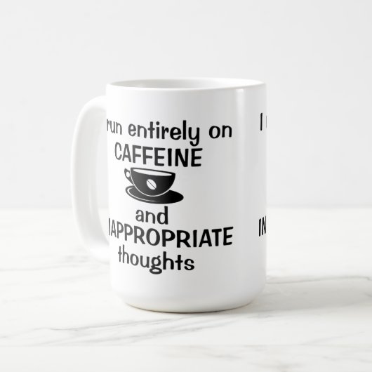 Ik gebruik volledig cafeïne koffiemok (Voorkant links)