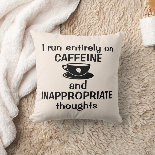 Ik gebruik volledig cafeïne kussen (Deken)