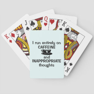 Ik gebruik volledig cafeïne pokerkaarten