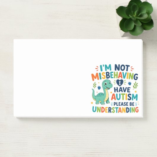Ik gedraag me niet slecht, ik heb autisme post-it® notes (Kantoor)
