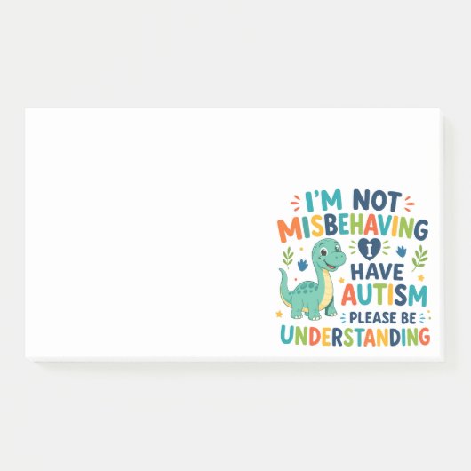 Ik gedraag me niet slecht, ik heb autisme post-it® notes (Voorkant)
