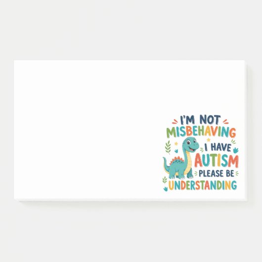 Ik gedraag me niet slecht, ik heb autisme post-it® notes (Voorkant)