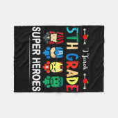 Ik geef 5e klas superhelden CK aan schoolleraar Fleece Deken (Voorkant (Horizontaal))