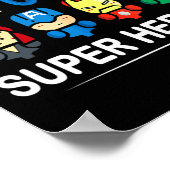 Ik geef 5e klas superhelden CK aan schoolleraar Poster (Hoek)