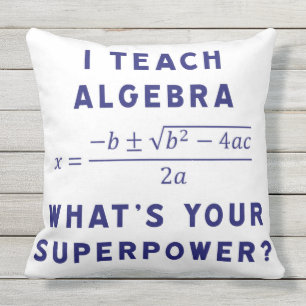 ik geef algebra buitenkussen
