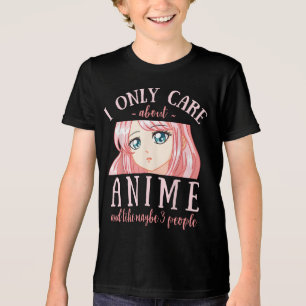 Ik geef alleen om Anime en misschien wel 3 mensen Tri-Blend Shirt