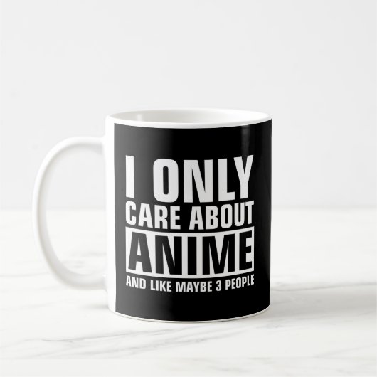 Ik geef alleen om Anime Koffiemok (Links)