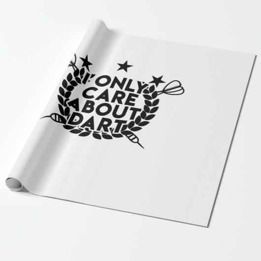 Ik geef alleen om Dart Cadeaupapier (Uitgerold)