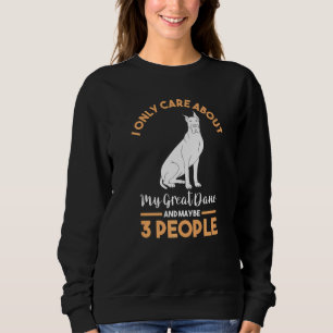 Ik geef alleen om mijn grote Deen Trui