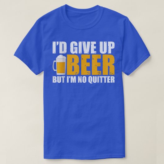 Ik geef Beer op, maar ik ben niet echt geschikt T-shirt (Design voorkant)