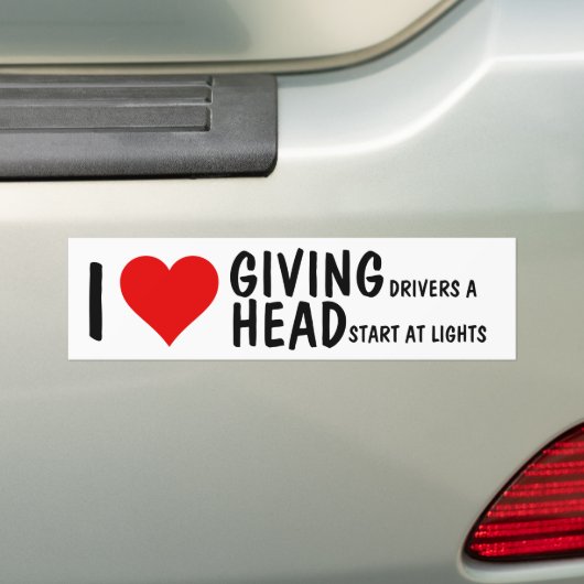 IK GEEF CHAUFFEURS GRAAG EEN VOORSPRONG BUMPERSTICKER (Op auto)