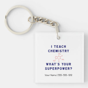 Ik geef chemie wat je Superpower is? Sleutelhanger