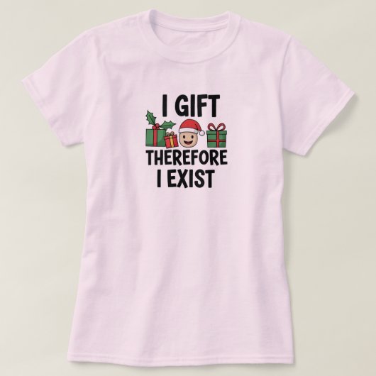 Ik Geef Daarom Ik Bestaan Kerstmis T-shirt (Design voorkant)