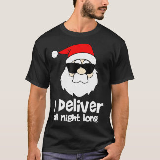 Ik geef de hele nacht Mannen Naughty Santa Claus T-shirt