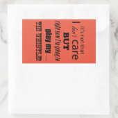 Ik geef de Rechthoekige Sticker van de Tin Klokfli (Tas)