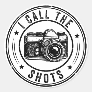 Ik Geef De Toon Aan Camera Grappige Fotograaf Ronde Sticker