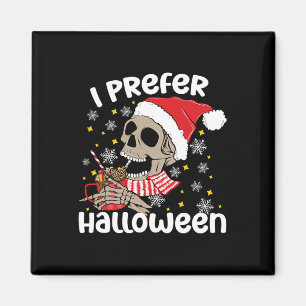 Ik geef de voorkeur aan Halloween Funny Skeleton C Magneet