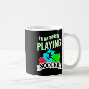 Ik Geef de Voorkeur aan het Spelen van Voetbal Gra Koffiemok