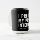 Ik geef de voorkeur aan mijn doel tweekleurige koffiemok (Voorkant links)