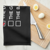 Ik geef de voorkeur...de drummer theedoek (Quarter Fold)