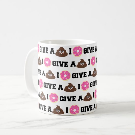 Ik geef 'Donut' een 'Poo' Mok (Voorkant links)