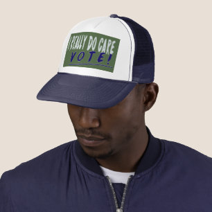 Ik geef echt om Melania Green Anti-Trump Trucker Pet