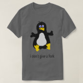 IK GEEF EEN FORK LINUX FAN T-SHIRT (Design voorkant)
