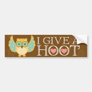 IK GEEF EEN HOOT Bumpersticker