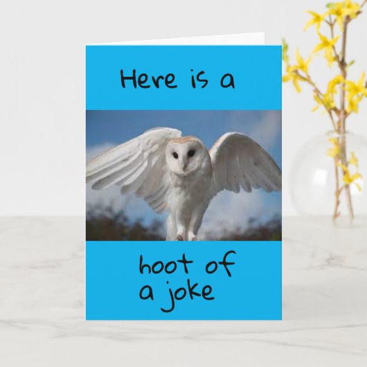 IK "GEEF EEN SCHOT" JE HEBT EEN GELUKKIGE VERJAARD KAART (Gele Bloem)