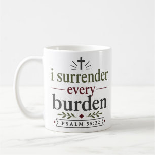 Ik Geef elke Last Op Moderne Christelijke Spreuk Koffiemok