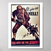 Ik geef 'Em Hell'. Poster (Voorkant)